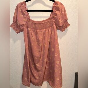 Floral Mini Swing Dress